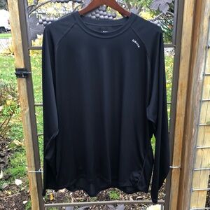 Orvis long sleeve black polyester shirt size XL